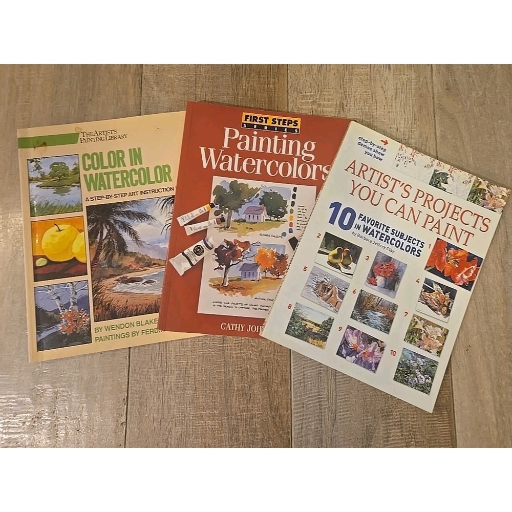Painting Watercolors (3)‎ Instruction Paperback Books